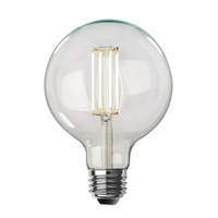 Livraison rapide Stock G45 E27 LED Edison Ampoule à filament 4W 470lm 2700k Verre blanc chaud pour l'éclairage d'entrepôt de bureau à domicile