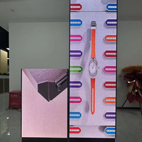Afficheur LED portable pliable P1.8/P2, luminosité 600 CD, utilisation en intérieur, écran publicitaire sur pied, affiche numérique pour