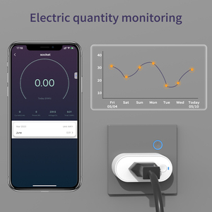 Brazil 16A giám sát điện thời gian thông minh cắm & ổ cắm ZigBee 3.0 tương thích Google nhà Alexa tuya ABS Vật liệu NFC mạng - Product Image 4