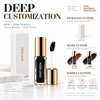 Teinte à lèvres mate noire et marron RTS 7ml, waterproof, longue tenue, 2 couleurs, faible MOQ 1 pièce, vente en gros, logo personnalisé