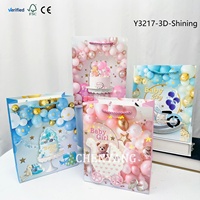 Sacs de shopping en papier matelassé gaufré premium, recyclables, avec poignées, en vrac, en soie métallique, pour charms bébé et décoration, MOQ