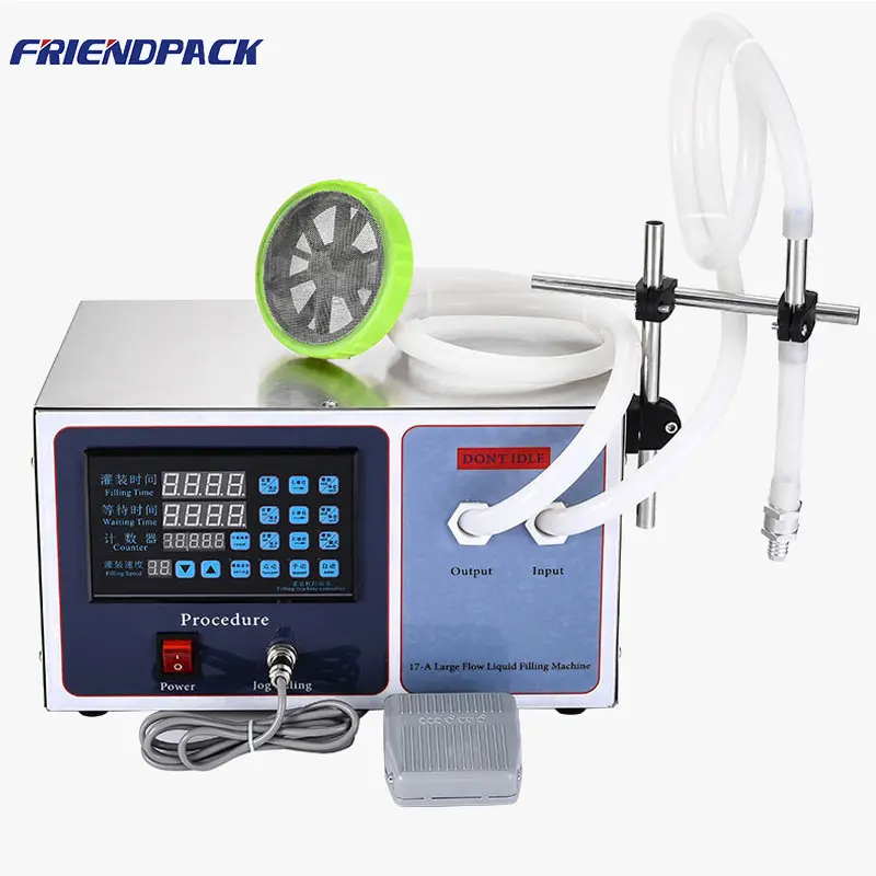 GFK-17A Big Flow Volume diaphragm pump desktop continuous filling machine for Liquid