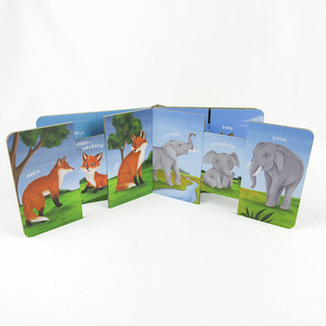<span class=keywords><strong>Livre</strong></span> interactif à tirer et à glisser pour tout-petits - « Maman Papa Animaux Sauvages » Jouet éducatif sensoriel pour enfants - Product Image 5