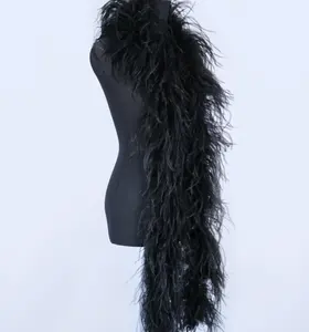 Hot Selling Factory Direct Sale Feather Boas Fluffy Boa Feather High Quality black ostrich feather boas