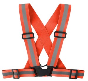 Gilet Riflettente Nero per Corsa con Cinghie Elastiche Regolabili e Strisce ad Alta Visibilità per Sicurezza nella Corsa Notturna e Ciclismo - Product Image 4