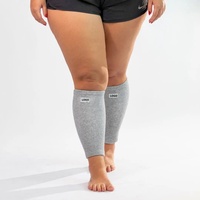 Manchon de compression pour mollet en bambou premium, avec logo personnalisé, tricoté, confortable, de protection et de soutien pour la course à pied