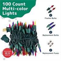 Guirlande lumineuse LED de Noël en forme de cascade d'eau intérieure de haute qualité, guirlande de lumières en forme de glaçons, classée IP44, 26,5 pieds, blanc chaud