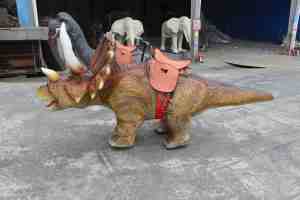 <span class=keywords><strong>Dino</strong></span> electrónico animado que camina alrededor del robot que funciona con monedas Kiddy <span class=keywords><strong>Riders</strong></span> Dinosaurio animatrónico eléctrico Paseo a pie - Product Image 3
