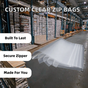 ถุงซิปล็อคพลาสติก PE ใสแบบกำหนดเอง ใช้ซ้ำได้ พร้อมพิมพ์กราเวียร์ สำหรับบรรจุภัณฑ์อาหาร - Product Image 2