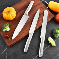 6 Stuks Professionele Keukenmessenset 8 Inch Lichtgewicht En Hoge Hardheid Roestvrijstalen Koksmes Voor Vleesgroente En Fruit