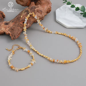 Collar <span class=keywords><strong>de</strong></span> Gargantilla con Cuentas Hechas a Mano, Collar <span class=keywords><strong>de</strong></span> Piedras <span class=keywords><strong>de</strong></span> Cristal Curativas Irregulares, Joyería Bohemia para Mujer - Product Image 6