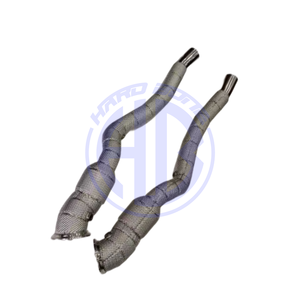 ท่อส่งตรงลงท่อสำหรับเฟอร์รารี F12 berlinett/ 812 SuperFast /ff ชิ้นส่วนอัปเกรด V12ท่อไอเสียแข่งพร้อมเกราะป้องกันความร้อน - Product Image 2