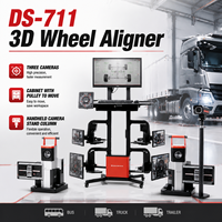 Aligneur de roues 3D Factory DS-711 pour bus, camions et remorques avec caméra 711MP, double écran et armoire mobile