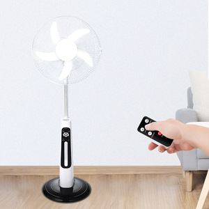 16inch 18inch <b>12V</b> <b>DC</b> Solar AC/<b>DC</b> Fan with Solar Panel USB Charge LED Light 20W 6-8 Hours Runtime - Product Image 5