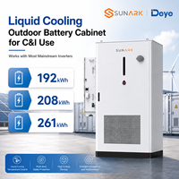 Système de stockage d'énergie extérieur (ESS) Sunark 261 kWh à ions lithium avec refroidissement liquide et batterie haute tension pour solutions de gestion de l'énergie industrielle