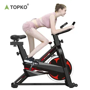 TOPKO profesyonel Ultra sessiz kapalı/ticari iplik bisiklet sıcak satış Unisex spor Fitness ev çelik egzersiz bisikleti