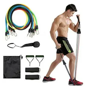 11PCS Resistance Bands Set Leg Band Elastic String Sport Natural Latex  Rubber Training Pull Rope Gym Workout Equipment : : Sports &  Outdoors