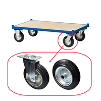 8 inci 200x50-100 karet roda berat baja padat bagian dalam untuk troli tangan