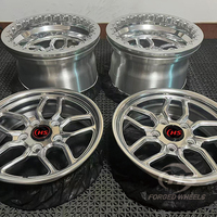 Jante Forgée Monobloc à Talon Verrouillable Polie de 13/14/15 Pouces, 5x120 5x114.3 5x112 5x108 15x8, Personnalisée pour Camionnette, SUV, Tout-Terrain et Voiture de Course
