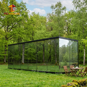 Villa modulaire <span class=keywords><strong>de</strong></span> luxe légère avec façade entièrement vitrée pour l'hébergement touristique dans les zones panoramiques - Product Image 3