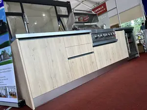 Penjualan laris desain Modern luar ruangan set penyimpanan dapur furnitur 304 kabinet dapur baja tahan karat