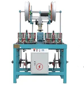 Wire and cable braiding machine meter counter and auto stop motion braiding machine to braid high temperature wire