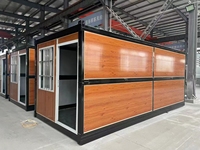 Mini-maison préfabriquée pliable prête à être expédiée, 1 chambre, couleur personnalisée, maison mobile pliable préfabriquée