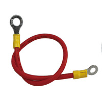 Pabrik merah/hitam 1/2/3M disesuaikan 1015 10AWG kabel listrik Cincin Terminal Lug konektor kawat PVC