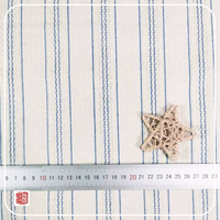 Tissu en lin bicolore effet sable, tissé à la navette, 75% coton 25% cationique, respirant, infroissable, idéal pour pantalons et costumes
