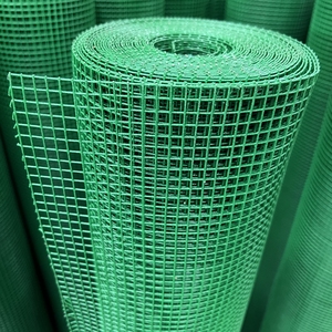녹색 PVC 14 게이지 48 "x 50 '울타리에 사용되는 1/4 인치 하드웨어 천 메쉬