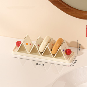 Support et <span class=keywords><strong>porte</strong></span>-<span class=keywords><strong>savon</strong></span> télescopique en PET+ABS pour salle de bain et bureau, boîte de rangement ménagère - Product Image 6