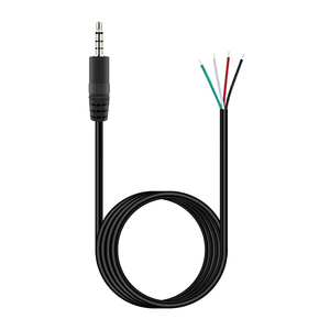 Câble audio mono/stéréo personnalisé 90 degrés Mini Jack 2,5 mm vers 3,5 mm/6,35 mm - Product Image 1