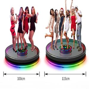 Vendita calda 360 rotazione intelligente cabina fotografica consegna rapida padiglione per la festa mostra dal vivo matrimoni-compatibile smartphone iPad tra cui - Product Image 5