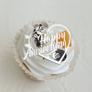 Nouvelle Arrivée Décoration de Gâteau en Forme de Cœur avec Couronne de Roses pour la Fête des Mères, <span class=keywords><strong>Anniversaire</strong></span>, Cadeau pour Maman - Product Image 3