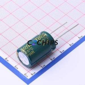 Condensador Electrolítico de Aluminio de Orificio Pasante CV471MJD25B, Orificio Pasante, D16xL25mm 470uF 20% 100V 1.745A-100kHz - Product Image 2