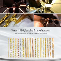 Bijoux en Gros AU750 Or Massif 18 Carats Collier Chaîne Franco Personnalisé Tendance pour Hommes Bijoux de Haute Qualité