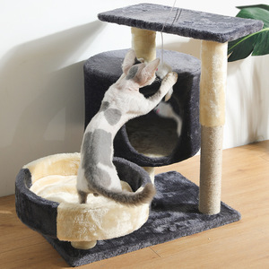 <span class=keywords><strong>Arbre</strong></span> <span class=keywords><strong>à</strong></span> <span class=keywords><strong>chat</strong></span>, poste <span class=keywords><strong>à</strong></span> gratter pour chaton, maison de luxe, support couvrant le Sisal - Product Image 4