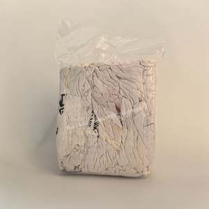 Material de Limpieza de Uso General, Trapos de Algodón Blanco Premium de 4.5 kg, Trapos de Camisetas Blancas Impresas, Trapos de Algodón para Limpieza - Product Image 1