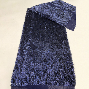 Căng Lưới Xoài Lõm Sequins Thêu Vải Thời Trang Womens Dresses Áo Túi Mũ Chắp Vá Chất Liệu - Product Image 5