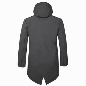 Custom Thermal Wind proof Water proof Abnehmbare Kapuze Herren Soft shell Jacke Herren Outdoor jacke Long Length Soft shell <span class=keywords><strong>Parka</strong></span> - Product Image 4