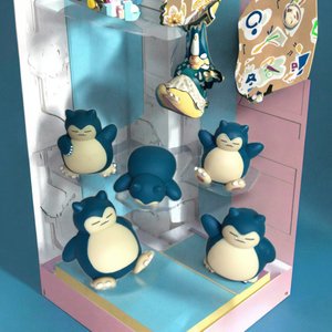 MR Hot Sa, Juego de 5 Figuras de Acción de Pokémon, Snorlax de PVC, Mini Figura de 3.5 cm, Juguete de Dibujos Animados para Decoración de Pasteles, Juguete de Anime Pokémon - Product Image 5