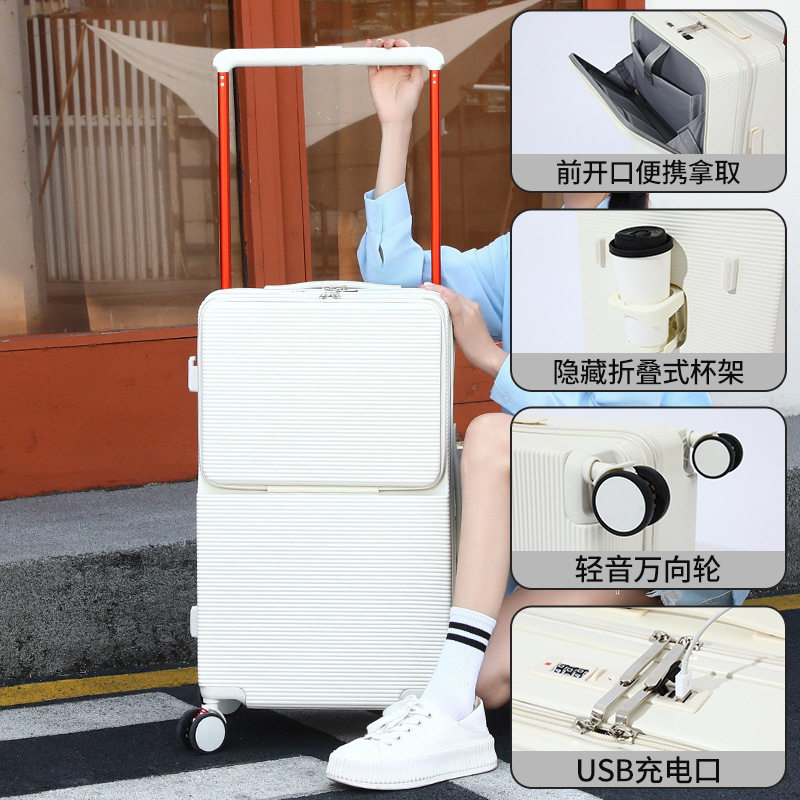 9666 Modèle blanc à ouverture frontale