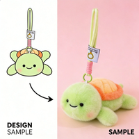En gros, Peluche tortue mignonne aux couleurs fruitées, créative, douce, allongée, pendentif tortue, porte-clés animal en peluche de simulation