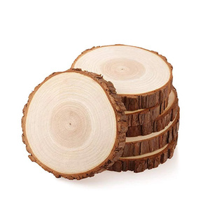 Adornos de posavasos decorativos, círculos pulidos Diy, artesanía Natural, Rodajas de madera, venta al por mayor de Vietnam - Product Image 1