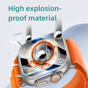 Protector de pantalla de vidrio templado para reloj inteligente IWatch <span class=keywords><strong>Apple</strong></span> <span class=keywords><strong>Watch</strong></span> Ultra <span class=keywords><strong>2</strong></span> 49mm Protector de pantalla de material híbrido con estampado de seda - Product Image 6