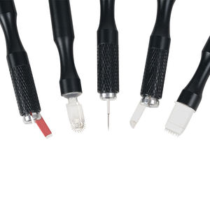 Stylos à manche noir pour maquillage permanent, en aluminium durable avec technologie de verrouillage, pour tatouage et microblading - Product Image 1