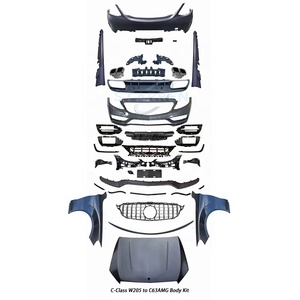 Accessori <span class=keywords><strong>per</strong></span> <span class=keywords><strong>carrozzeria</strong></span> classe C 2015 2020 vecchio W205 aggiornato al nuovo bodykit W205 C63s Amg <span class=keywords><strong>per</strong></span> Mercedes-Benz - Product Image 6