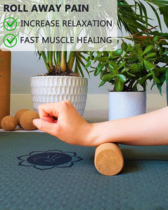 Individuelles Luxuriöses Hochwertiges Kork-Massageball-Set in Erdnussform zur Natürlichen Linderung von Muskelkater nach dem Sport und für Dehnübungen - Product Image 4