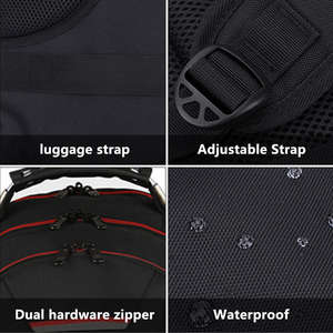 Sac à dos personnalisé pour homme avec port USB, grande capacité, imperméable, sac à dos de voyage en plein air, sac à dos pour ordinateur portable - Product Image 6