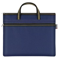 Sac de conférence imperméable en gros d'usine avec logo personnalisé, sacoche pour ordinateur portable avec double fermeture éclair, sac à documents